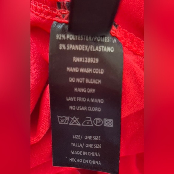 New‎ Mix Buttery Soft Biker Shorts - OS - Red - Picture 5 of 5